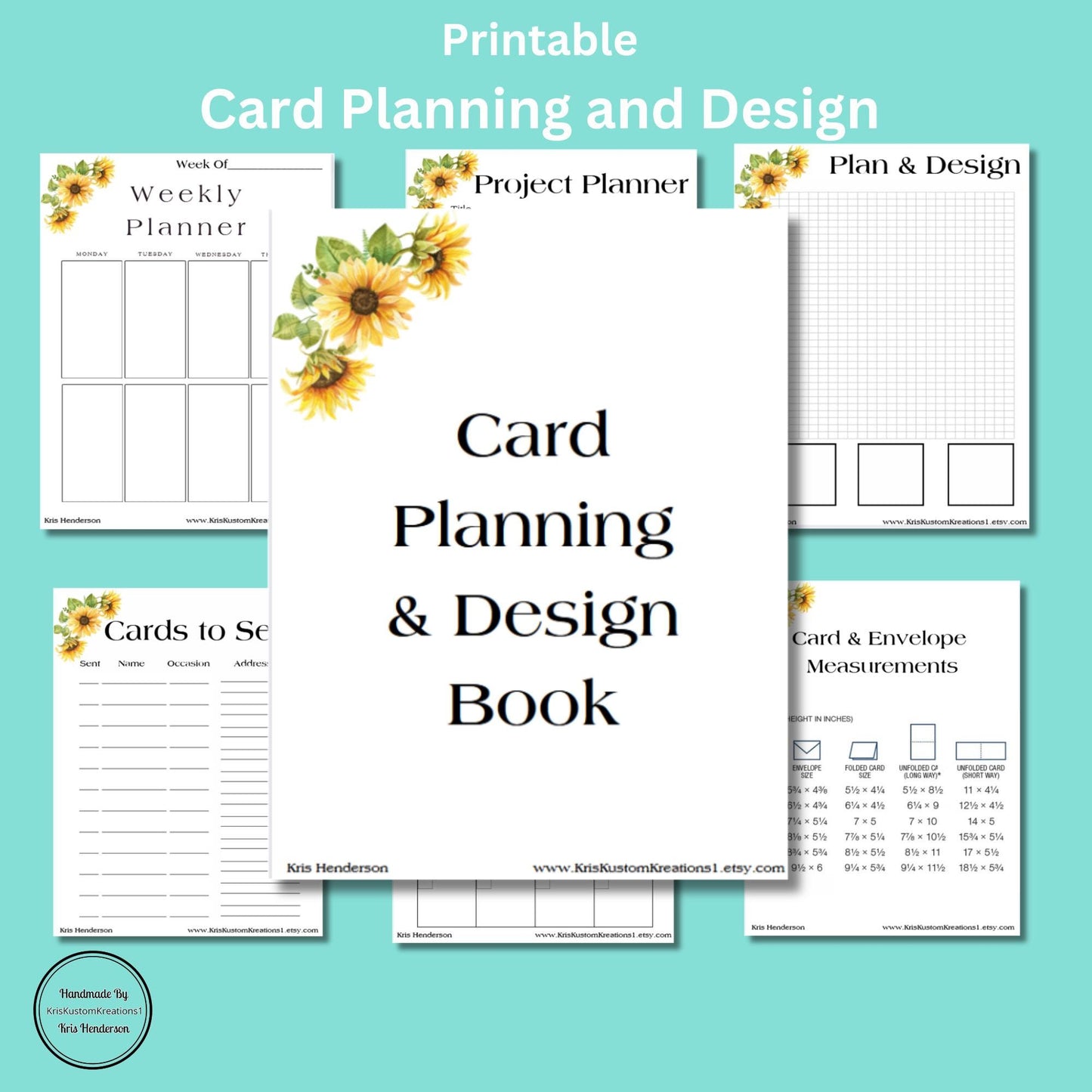 Download Card Project Planning and Design Book Sunflower