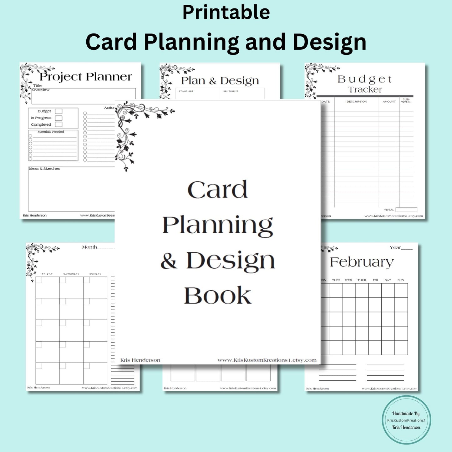 Download Card Project Planning and Design Book Minimalist