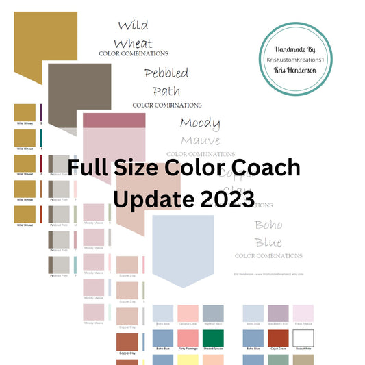 Download 2023 Update Stampin Up Paper Cardstock Color Inspiration, Reference Tool, All Color Guide Chart, Color Combo Coach