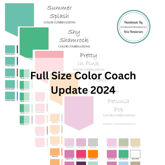 Download 2024 Update Stampin Up Paper Cardstock Color Inspiration, Reference Tool, All Color Guide Chart, Color Combo Coach