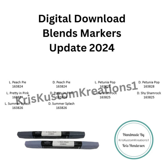 Download Update 2024 Catalog Stampin Up Blends Label Collection, Paper Cardstock Tool Organizer, Card Making