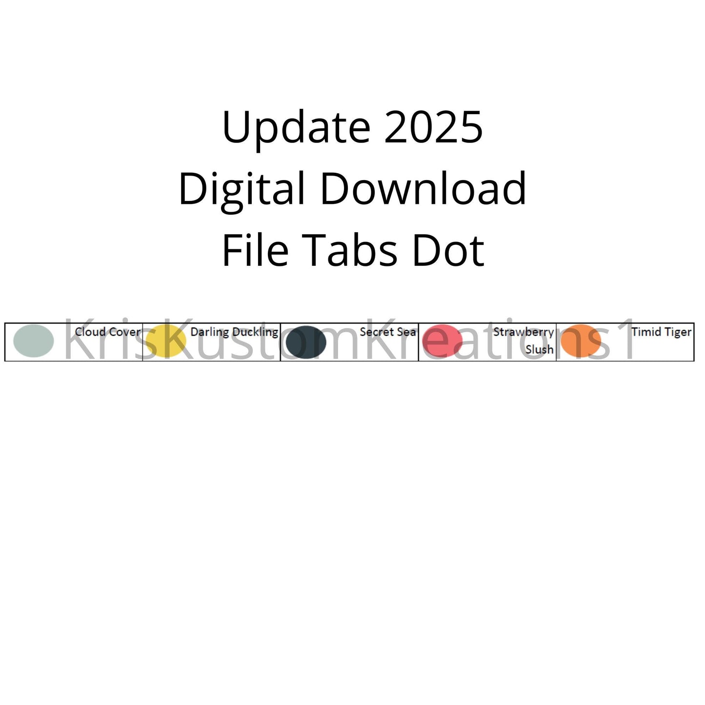 Download 2025 Update Stampin Up Paper Cardstock Tool Hanging Folder File Tabs Chart Organization Template