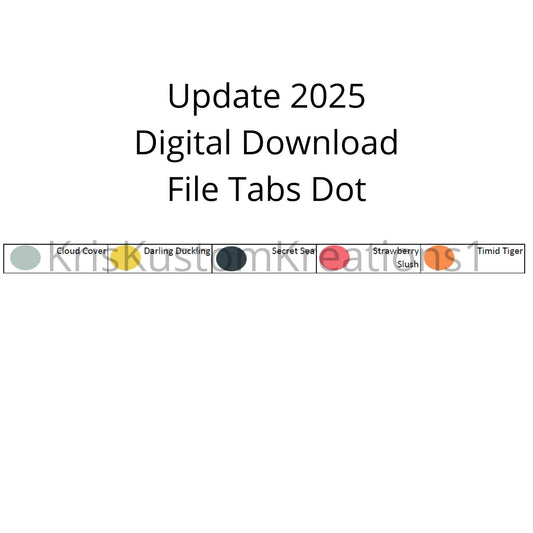 Download 2025 Update Stampin Up Paper Cardstock Tool Hanging Folder File Tabs Chart Organization Template