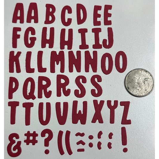 Genuine Stampin Up Tool Paper Cardstock Mini Alphabet, Number Punch Shape Die Cut Gift Tags