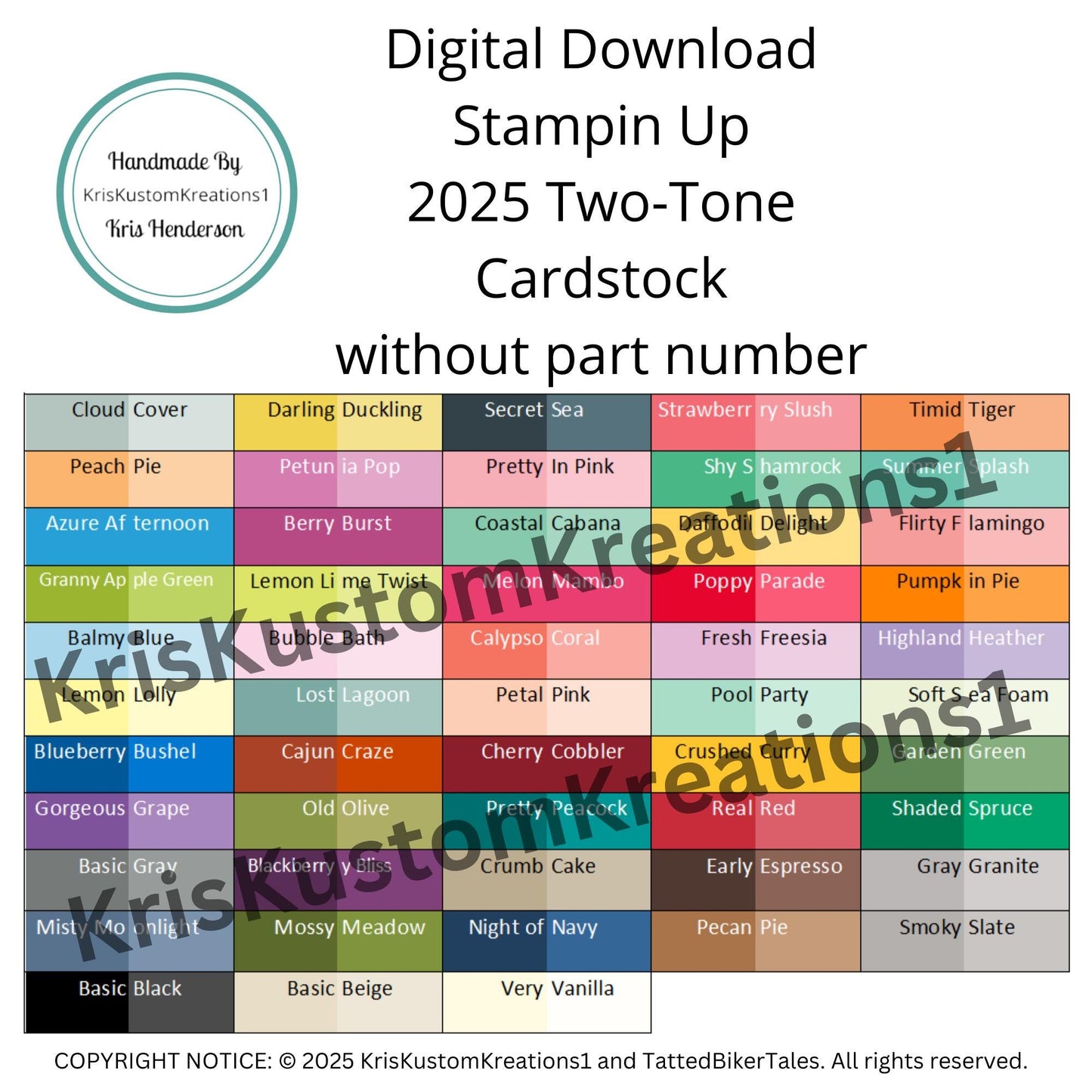 Download 2025 Two Tone Stampin Up Paper Cardstock Tool Hanging Folder File Tabs Chart Organization Template