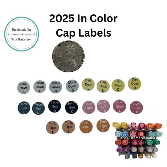 Stampin Up Blends Cap Label 2025 Collection, Paper Cardstock Tool Organizer, Card Making
