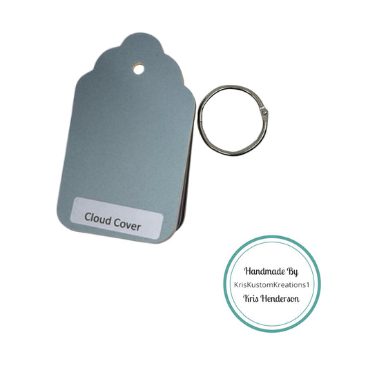 54 Genuine Large Scallop Tag Stampin Up Paper Cardstock Color Palette Ring Tool Color Swatch Book Sampler Guide Color Coach Cards