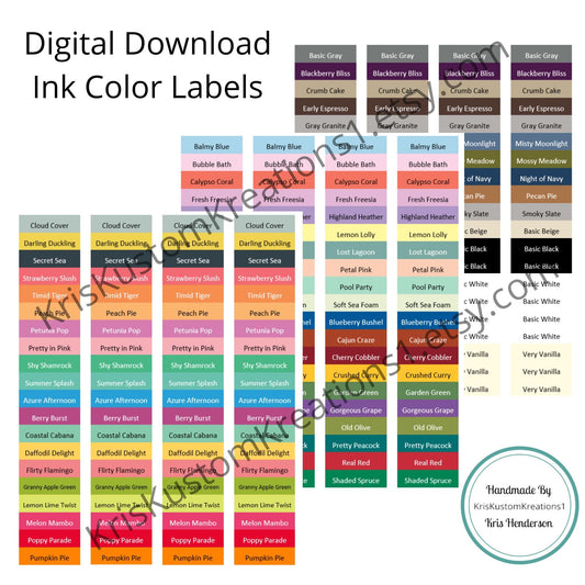 Download 240 Stampin Up Ink, Paper, Cardstock, DSP Label Collection, Tool Organizer, Card Making, Card Keeper