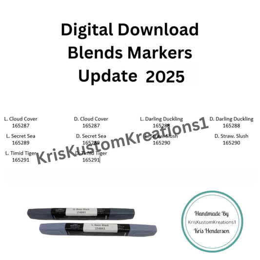 Download Update 2025 Catalog Stampin Up Blends Label Collection, Paper Cardstock Tool Organizer, Card Making