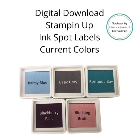 Download 55 Stampin Up Paper Cardstock Tool Organizer, Card Making, Card Keeper, Ink Spot Labels