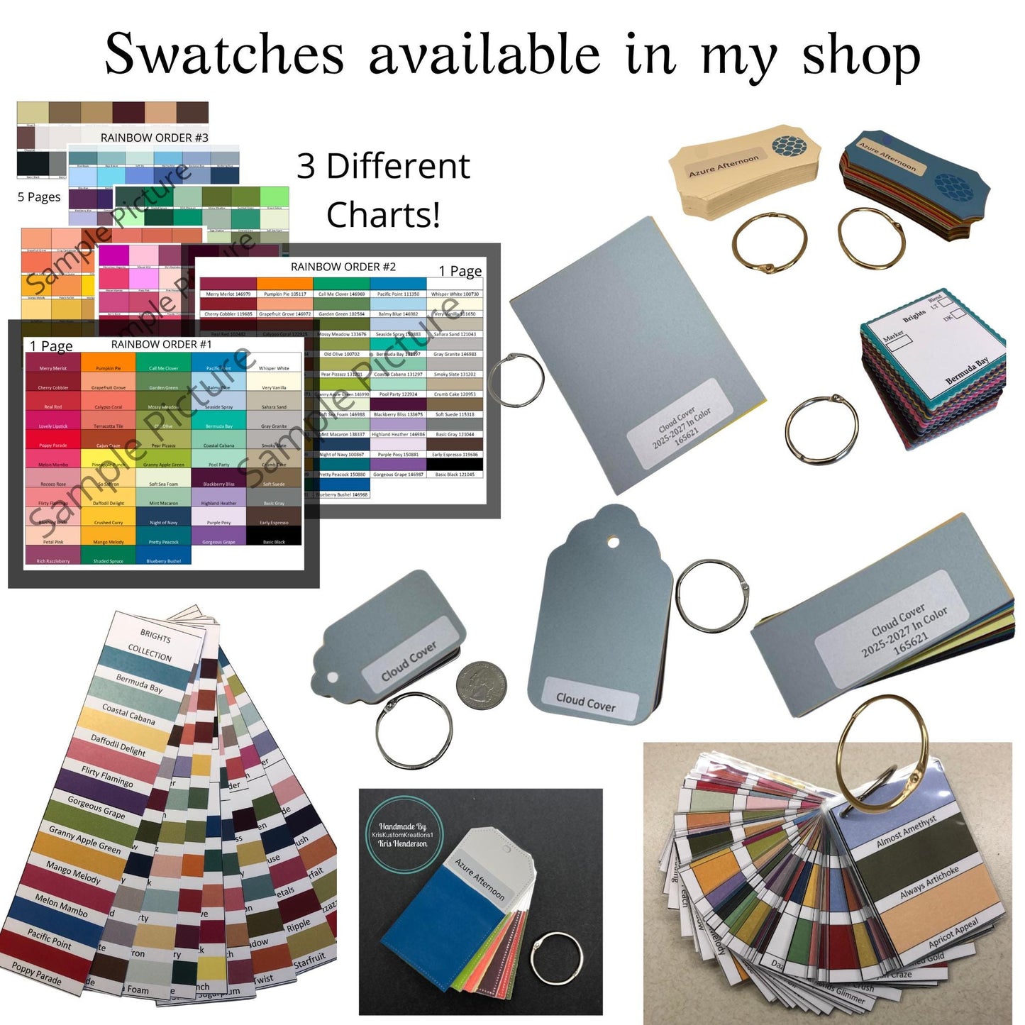 Download Stampin Up Paper Cardstock Sample Inventory Tracking List, Reference Binder Organizer, Storage Craft Supply Chart Index