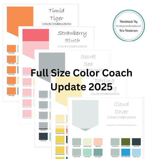 Download 2025 Update Stampin Up Paper Cardstock Color Inspiration, Reference Tool, All Color Guide Chart, Color Combo Coach