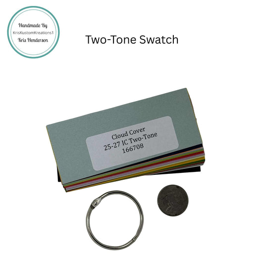 54 Two-Tone Genuine Rectangle Stampin Up Paper Cardstock Color Ring Tool Color Palette Swatch Book Sampler Guide Color Coach Cards