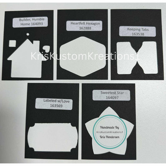 Add On Set #4 2024 Stampin Up Tool Paper Cardstock Labeled Punch Pal Template Organizer with Part Number